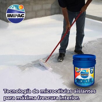Impermeabilizante celular impac sokul 7 blanco 19 L