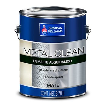 Esmalte Mate Metal Clean Negro 3.78L