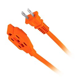 Extensión Eléctrica Volteck Naranja 10 m