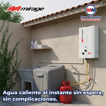 Calentador Paso Instantáneo Flux Mirage 6 L Gas LP