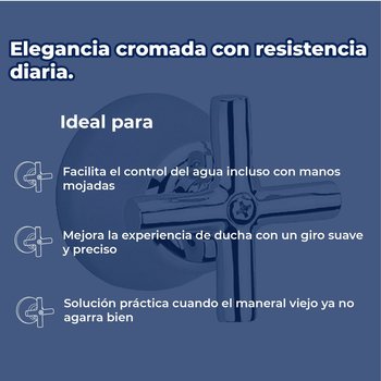 Llave Maneral Para Regadera Antares Grande Helvex C-44