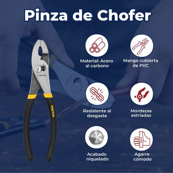 Juego de 4 pinzas mango de vinil Pretul