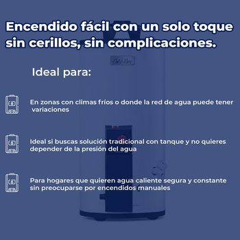 Calentador Deposito Calorex Maximus 38 L Gas Natural 1 Servicio