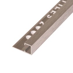 Uniperfil multiusos 12 mm x 2.5 ml plata cepillado Uniperfil multiusos 12 mm x 2.5 ml plata cepillado