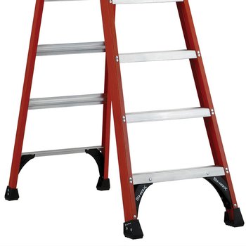 Escalera Tijera Fibra Vidrio Cuprum 7 Peldaños 2.44 m