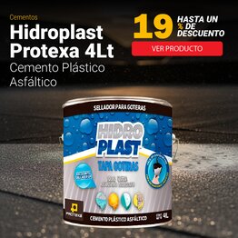 Tapagoteras Cemento Plástico Asfáltico Hidroplast Protexa 4 Lt