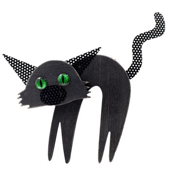 Figura decorativa mascota Black Cat 34 cm