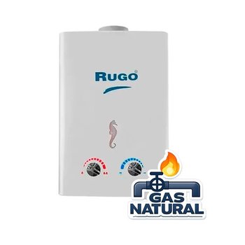 Calentador de Paso Instantáneo Rugo Gas Natural 6 L