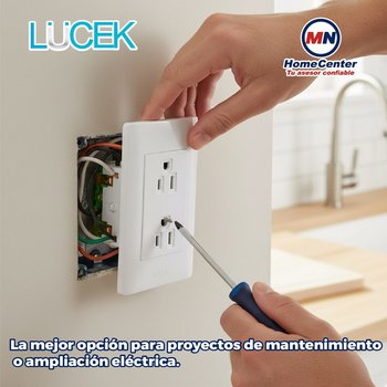 Contacto Duplex Lucek Blanco