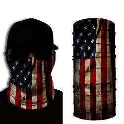 Bandana Vintage Bandera EUA Rojo Blanco Azul