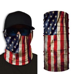 Bandana Vintage Bandera EUA Rojo Blanco Azul