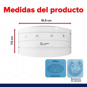 Regadera eléctrica ecoducha 4 temperaturas 110V