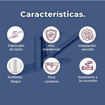 Llave Monomando Para Fregadero al Piso 8" Con Cubierta Rugo