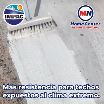 Impermeabilizante Acrílico Fibratado Blanco Impac 5000 3.8 L