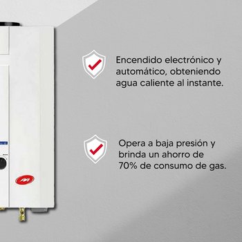 Calentador Paso Instantáneo 6 Lts Mirage Gas LP