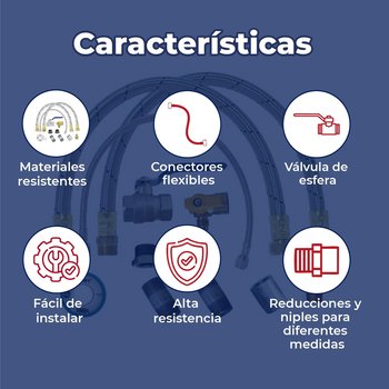 Kit de Instalación Coflex Para Calentador de Depósito