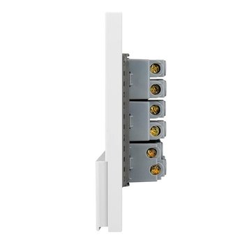 Placa 1 Apagador Sencillo 2 Contactos Lucek Flat Blanco