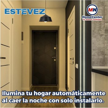 Foco LED Fotocelda Sensor Movimiento 9W Luz Cálida