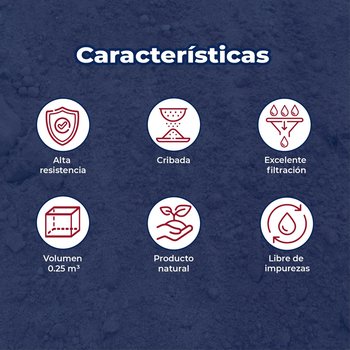 Arena Rio Gruesa Cribada .025 m3