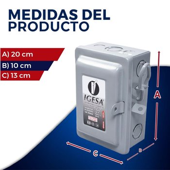 Interruptor Seguridad 2 Polos Igesa