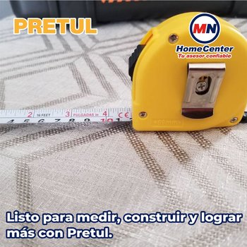 Cinta de Medir Flexómetro rojo 3 m cinta 13 mm en tarjeta Pretul