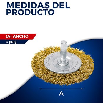 Carda Circular Truper Alambre Grueso 3 pulg