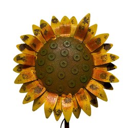 Estaca decorativa para jardín figura Girasol letreros 1.06 M