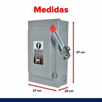 Interruptor Seguridad Igesa 2 x 60 amp