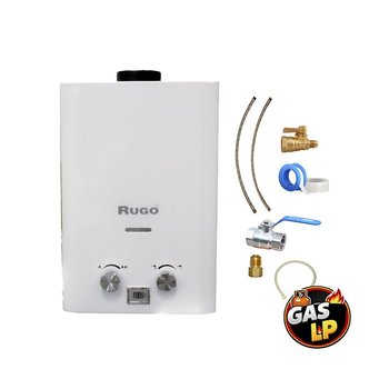 Paquete Calentador RUGO Gas LP + Kit Instalacion