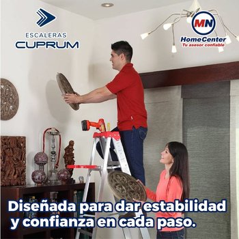 Escalera Tijera Cuprum Aluminio 6 Peldaños