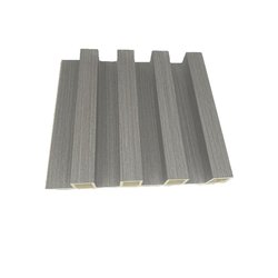 Panel Lambrin para Pared WPC Interior Gris 16.5X290X2.2 CM