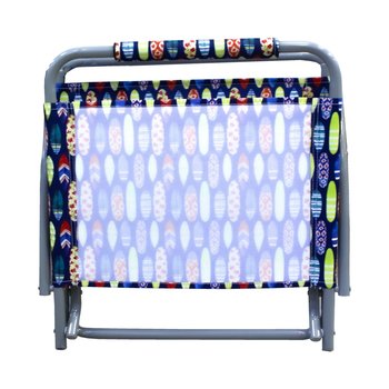 Silla para playa plegable respaldo bajo, variedad d/colores