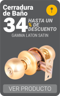 Cerradura Baño Gamma Laton Satin