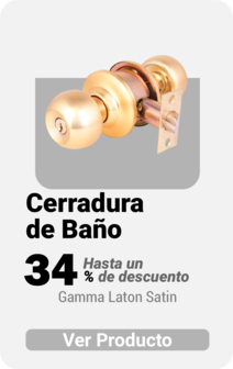 Cerradura Baño Gamma Laton Satin