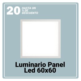 Luminario panel led 60X60 CM 40 W luz blanco frio