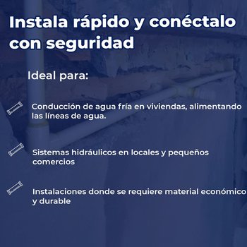 Tubo Pvc Hidráulico Cementado 3/4 Cedula 40 6 m