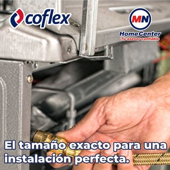 Manguera Conector Flexible Para Gas 3/8 x 3/8 pulg x 1 m Coflex