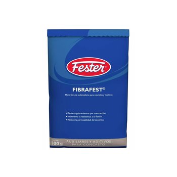 Fibra Polipropileno Concreto Fester Fibrafest 100 gr