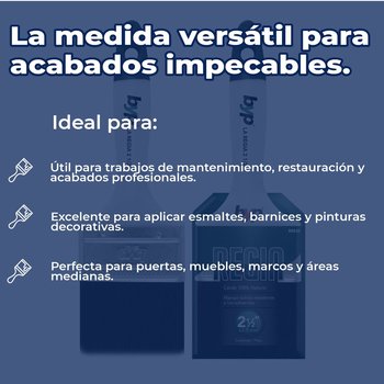 Brocha Byp de cerda natural La Regia 2 ½” pulgada