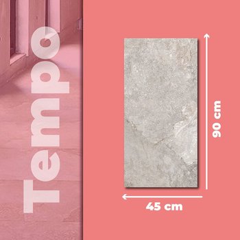 Piso Tempo Gray Daltile 45x90 cm Rectificado