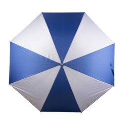 Paraguas portátil para lluvia estilo golf azul y blanco