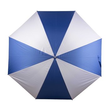 Paraguas portátil para lluvia estilo golf azul y blanco