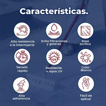 Impermeabilizante acrílico Acritón Proshield 12 años blanco 19 L