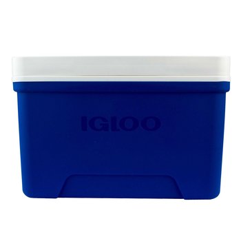 Hielera Cool 9 con asa Igloo 09 QT azul y blanco