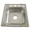 Fregadero M10 marca Eb Técnica 38 x 38 cm 1 tina