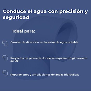 Codo PVC Hidráulico Cedula 40 90 x 32 mm