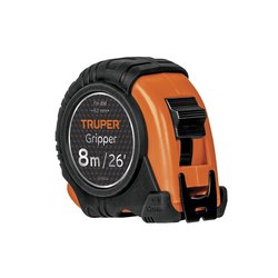 Cinta Medir Flexómetro Gripper Contra Impactos 8 M 25 MM Truper
