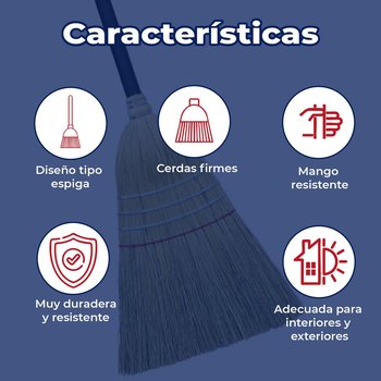 Escoba Espiga Peñolera Industrial Para el Hogar
