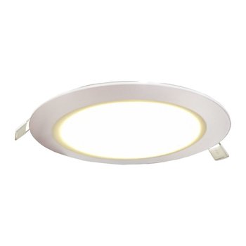Luminario Led Empotrado Techo Luz Blanco 12W Flat Estevez
