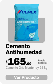 Cemento Gris Monterrey 25 kg Antihumedad